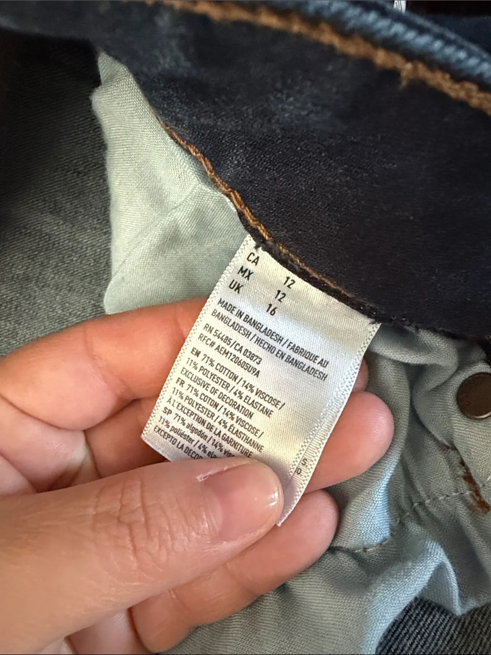 American Eagle Outfitters Dark Blue Denim Jean Shorts - Picture 2 of 4